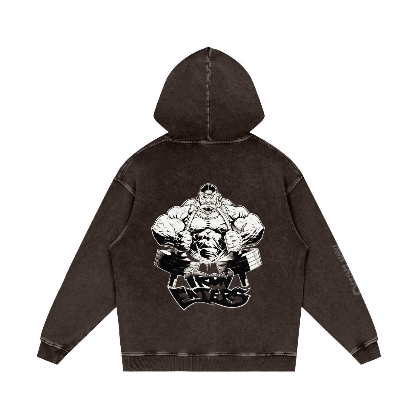 Snow Washed Loose Cotton Hoodie