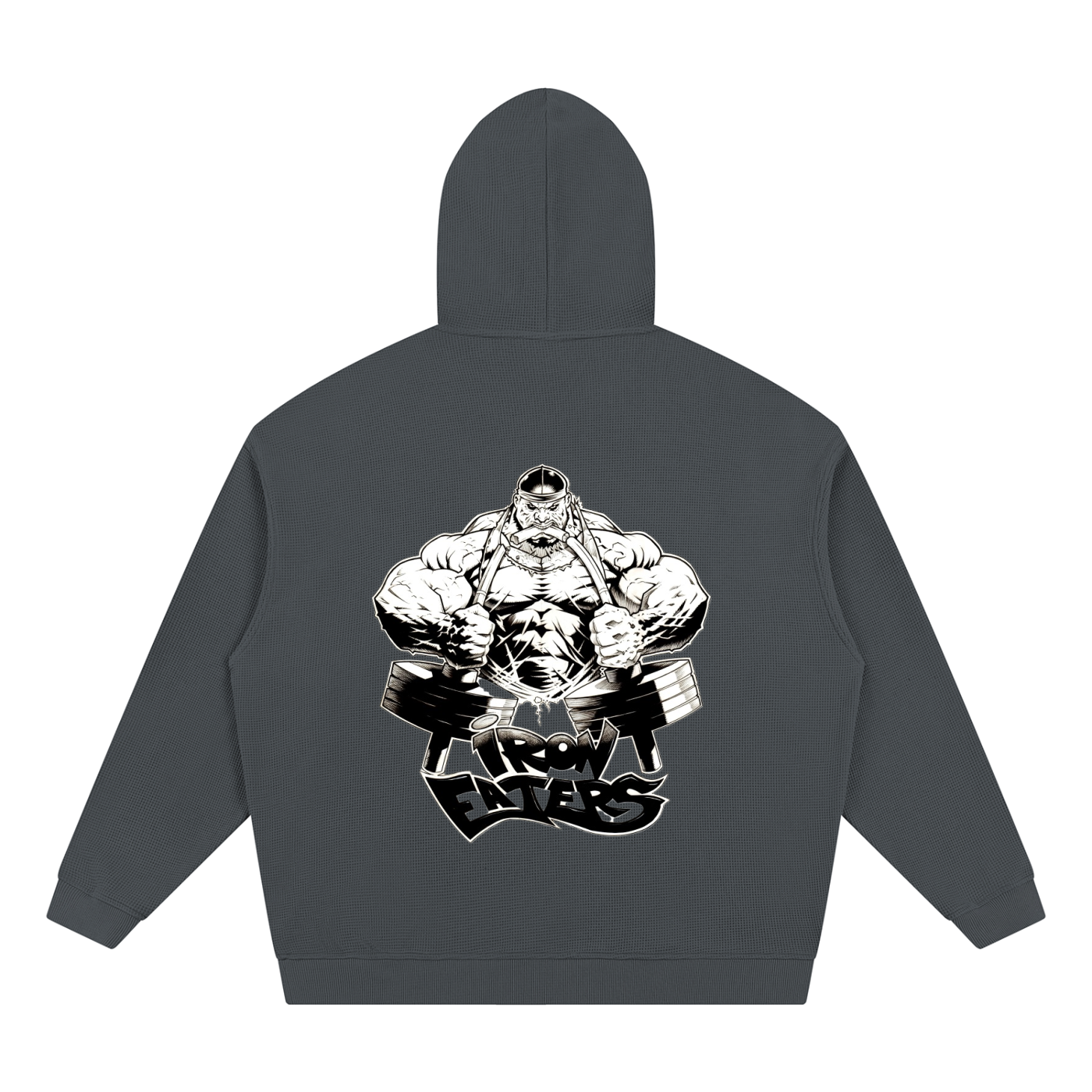 Iron Eaters'Built for More' Waffle Hoodie Waffle Hoodie
