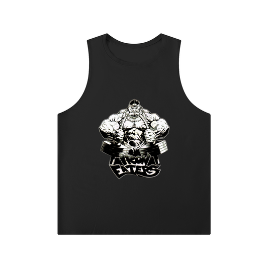 Men's Solid Color Crewneck Tank Top
