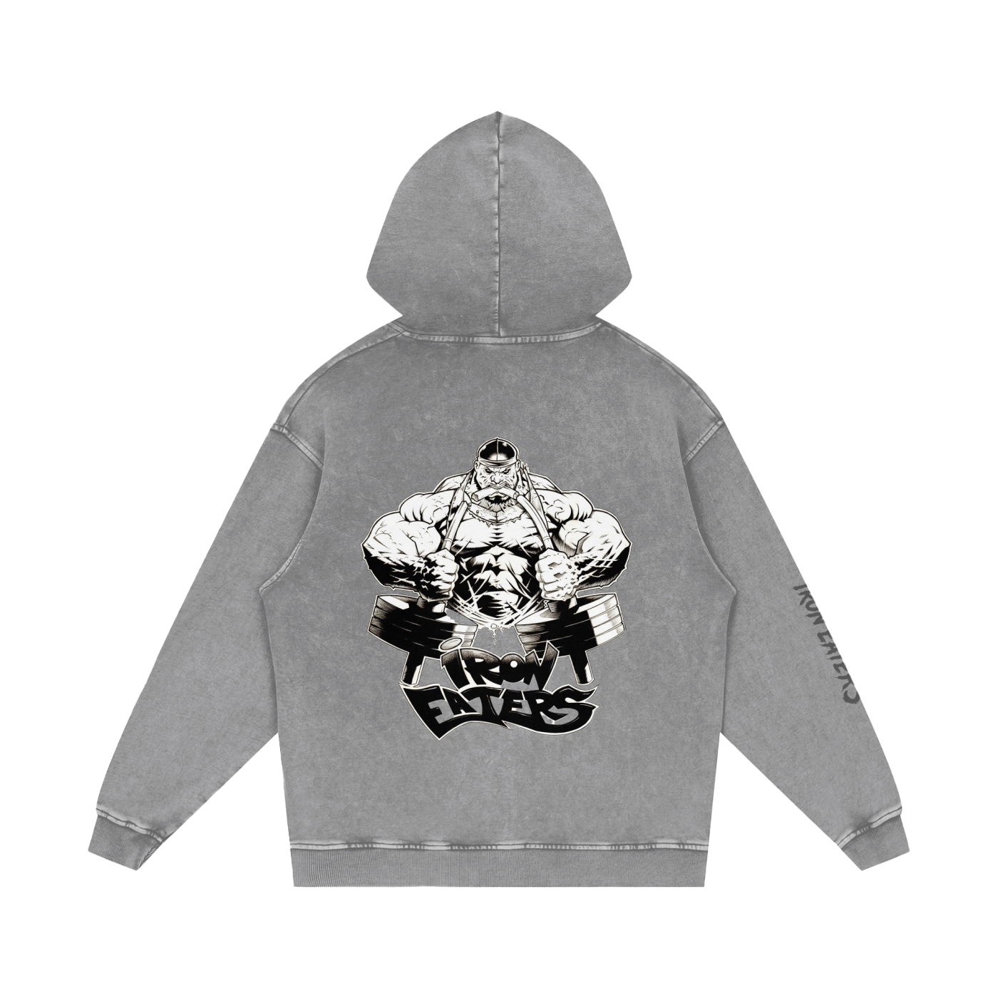 Snow Washed Loose Cotton Hoodie