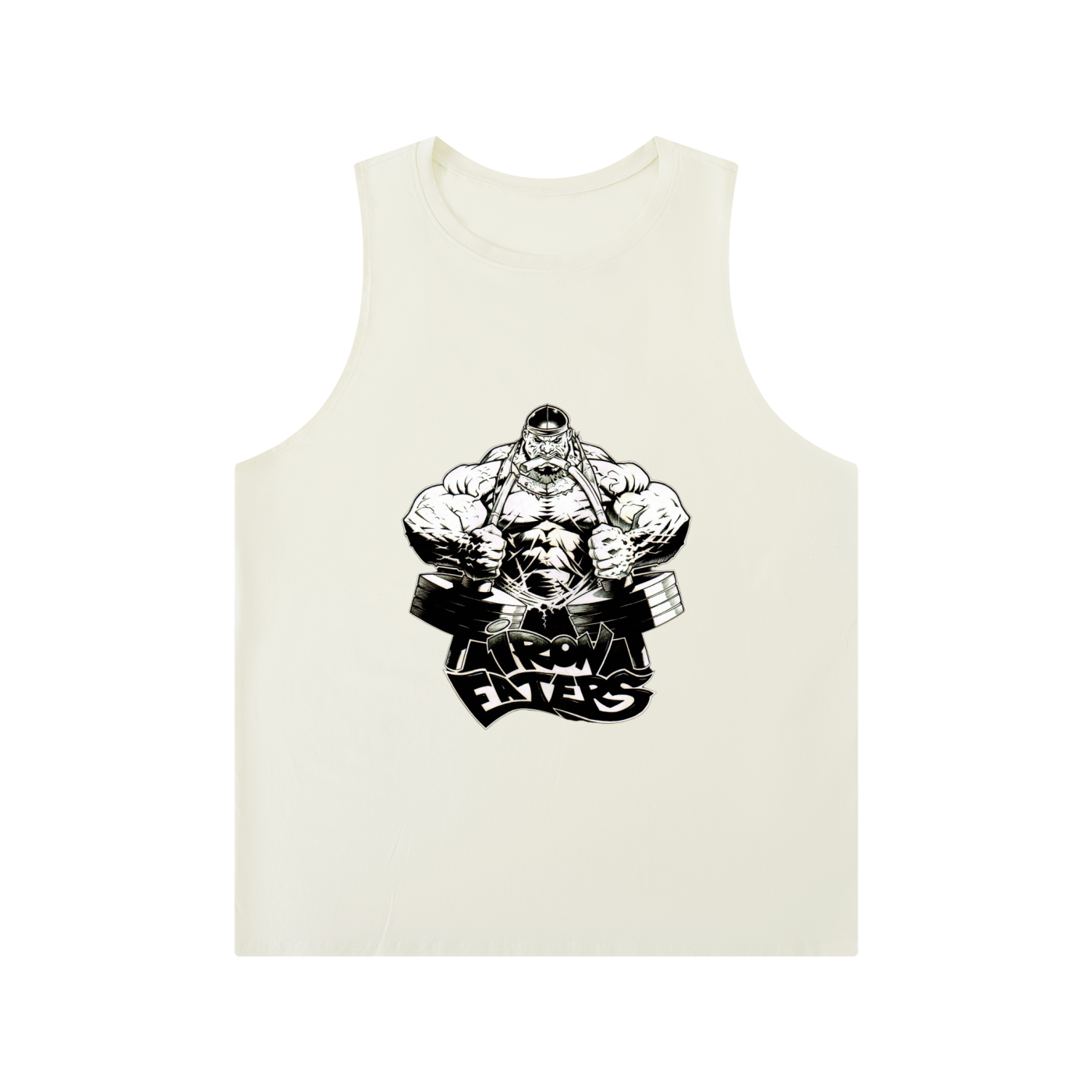 Men's Solid Color Crewneck Tank Top