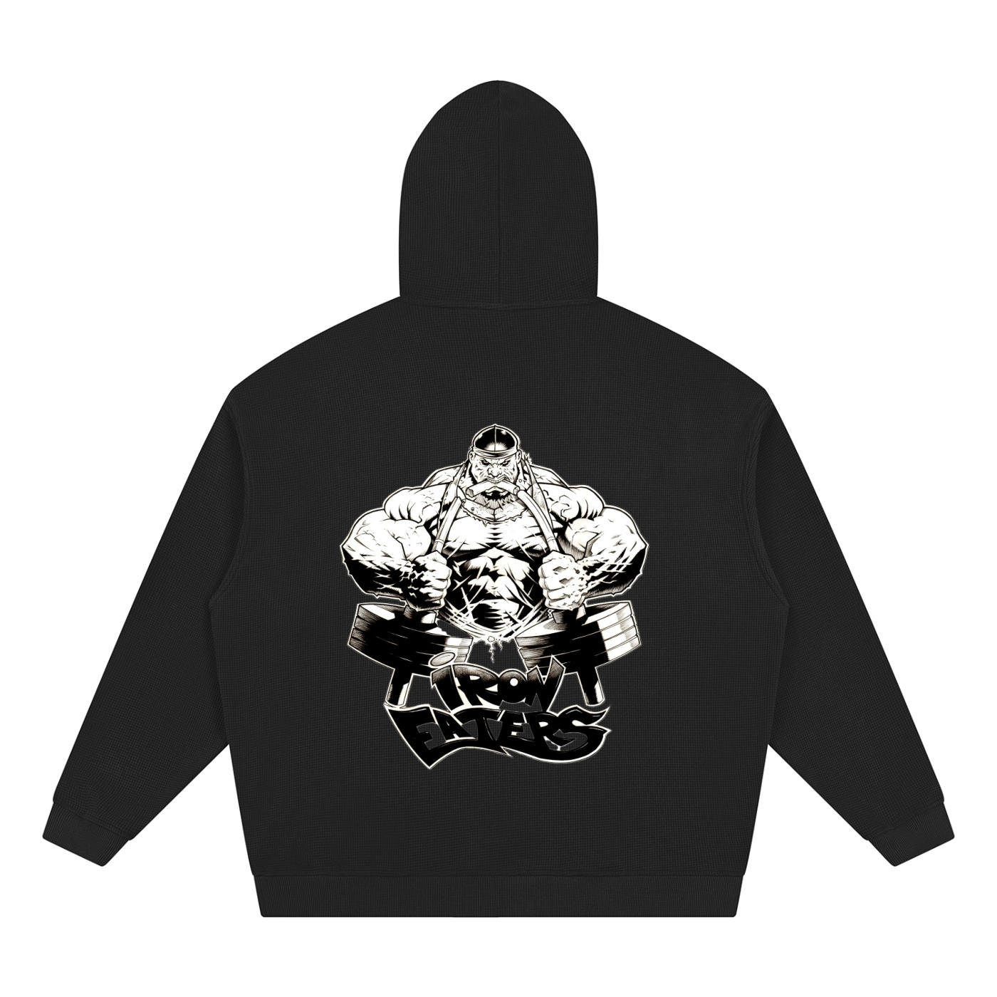 Iron Eaters'Built for More' Waffle Hoodie Waffle Hoodie
