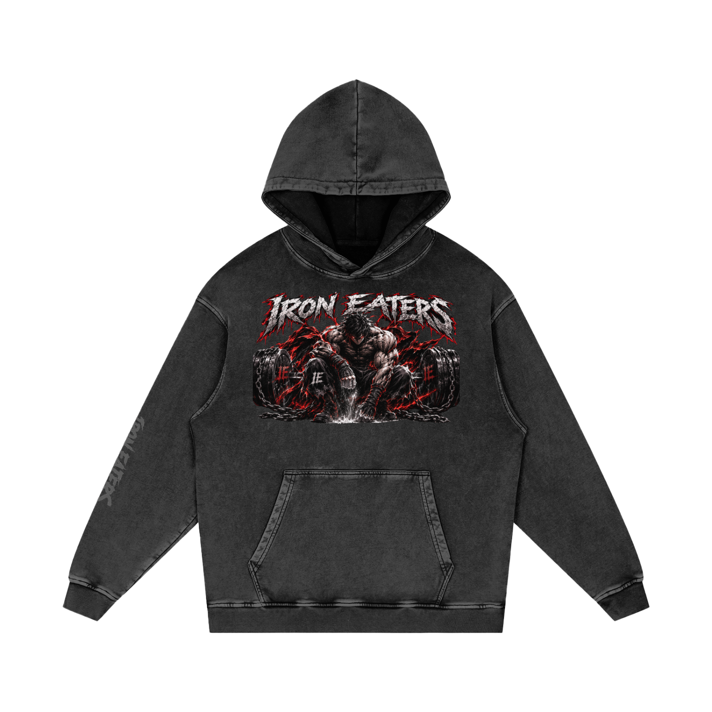 Snow Washed Loose Cotton Hoodie