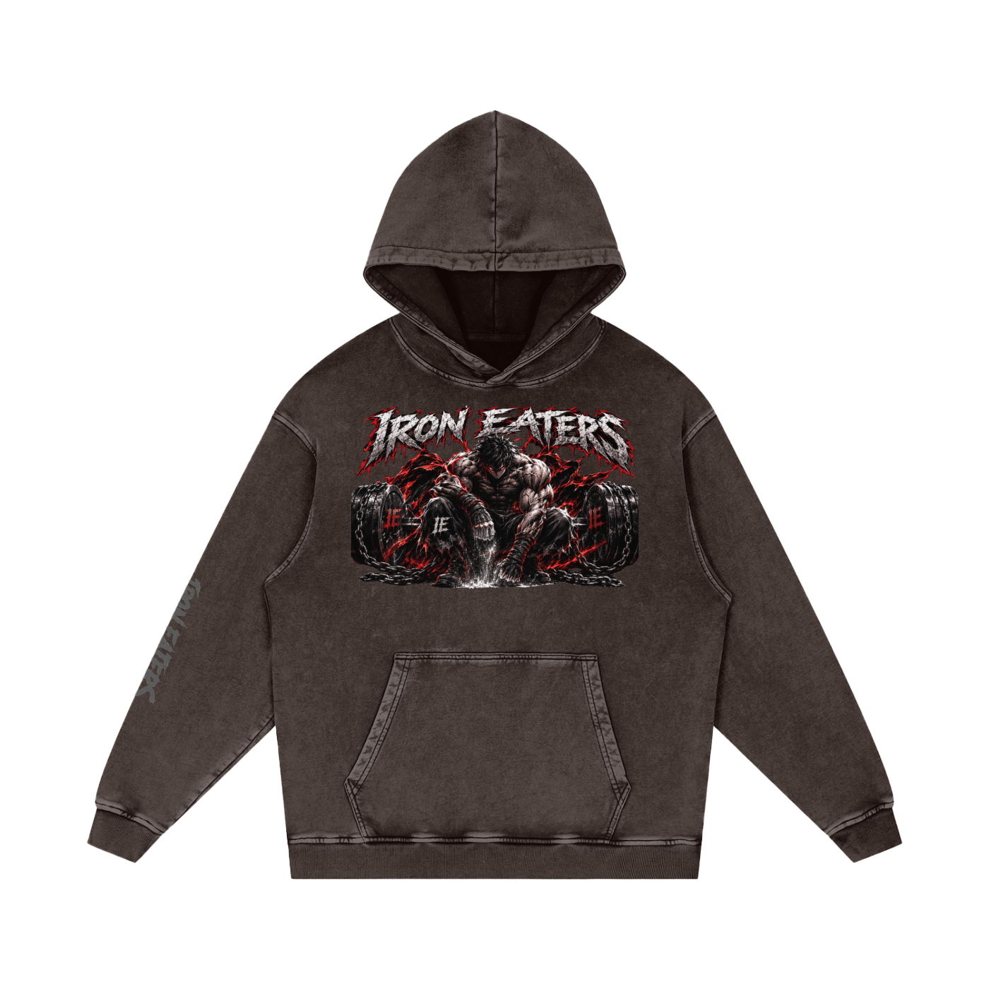 Snow Washed Loose Cotton Hoodie