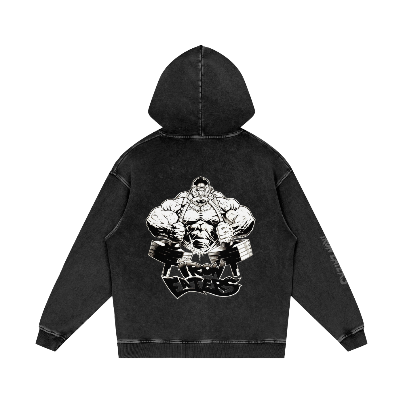 Snow Washed Loose Cotton Hoodie