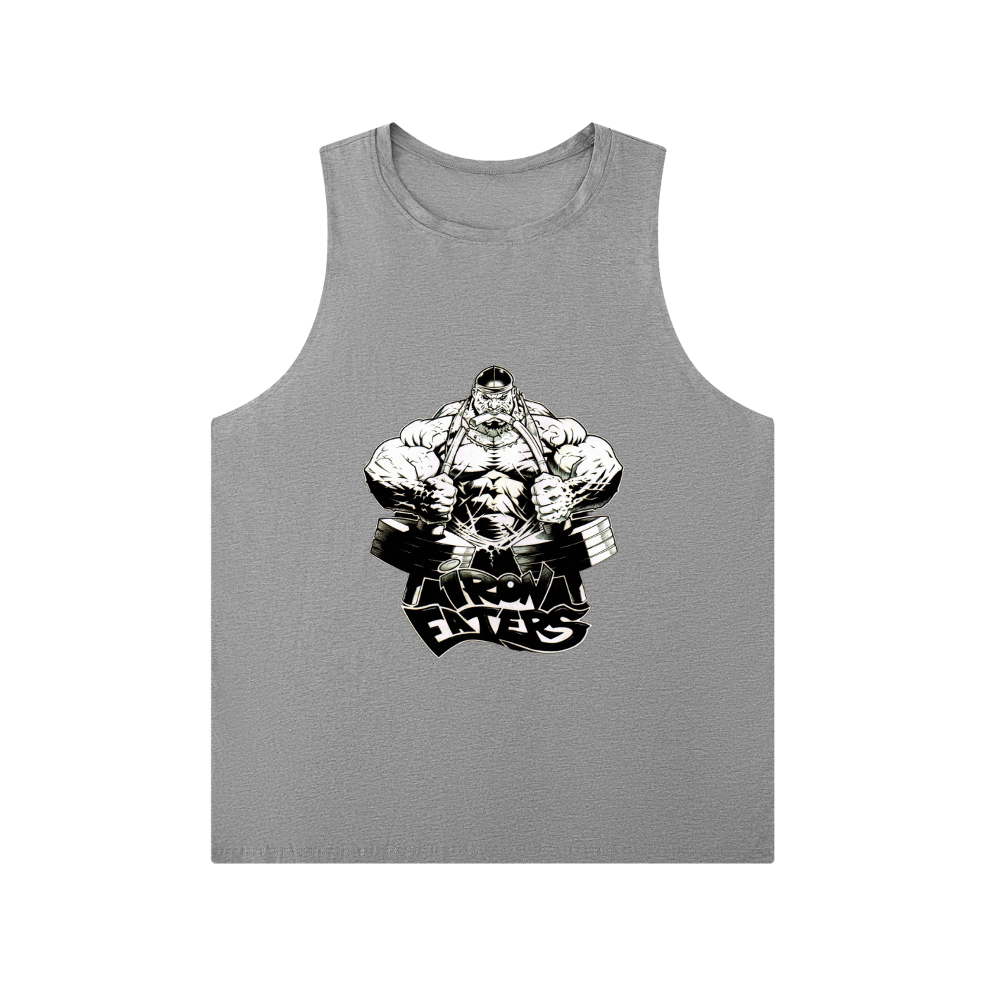 Men's Solid Color Crewneck Tank Top