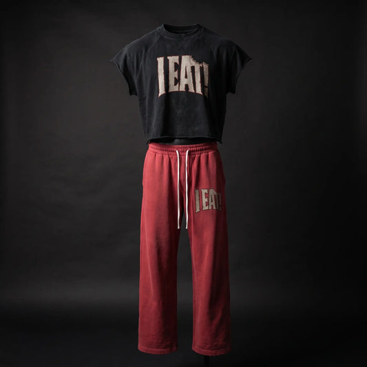 I EAT! Founding Fit Bundle black pump cover and red sweatpants