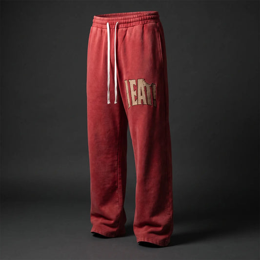 I EAT! Vintage Wide-Leg Sweatpants angled front view