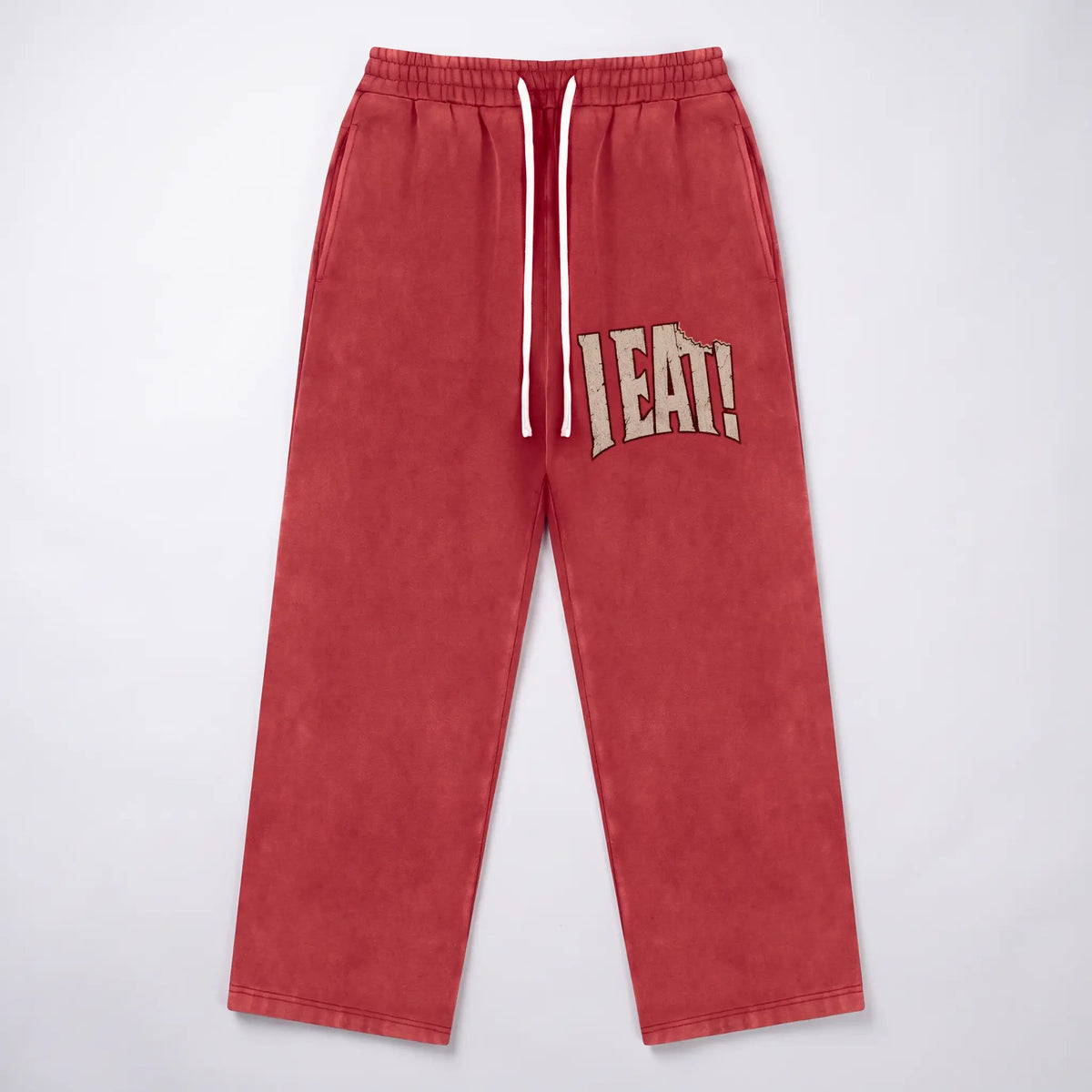 I EAT! Vintage Wide-Leg Sweatpants flat front product view